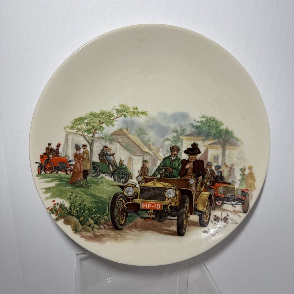 Vintage Decorative Couples Plate Model T Cars